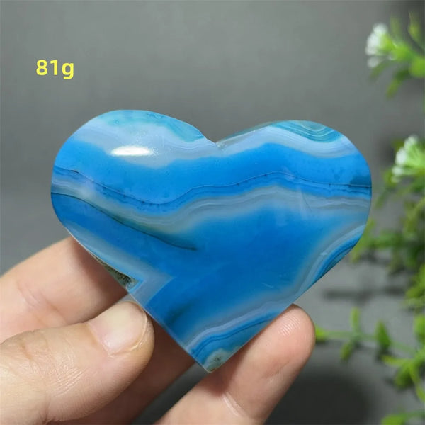Blue Agate Heart-ToShay.org