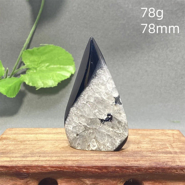 Black Striped Agate Flame-ToShay.org