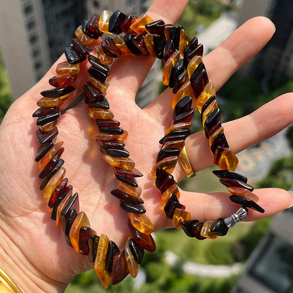Yellow Amber Necklace-ToShay.org
