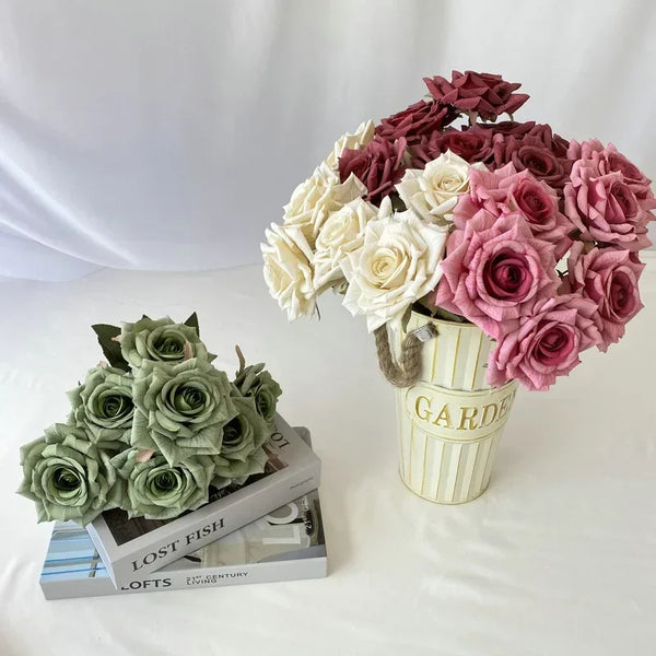 Rose Silk Flower Bouquets-ToShay.org