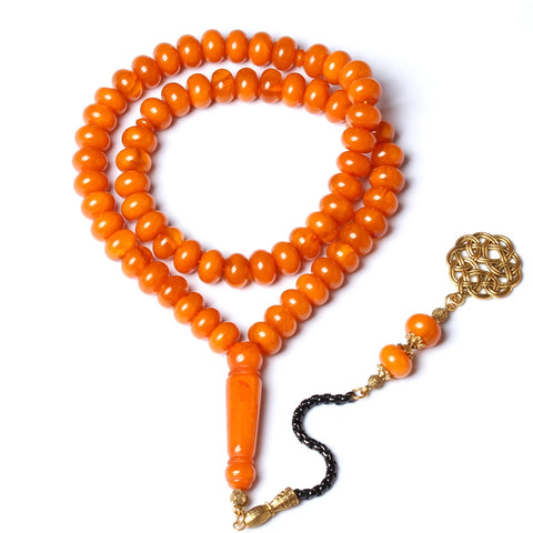 Orange Abacus Prayer Beads-ToShay.org