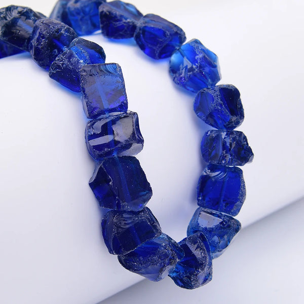 Blue Crystal Nugget Beads-ToShay.org