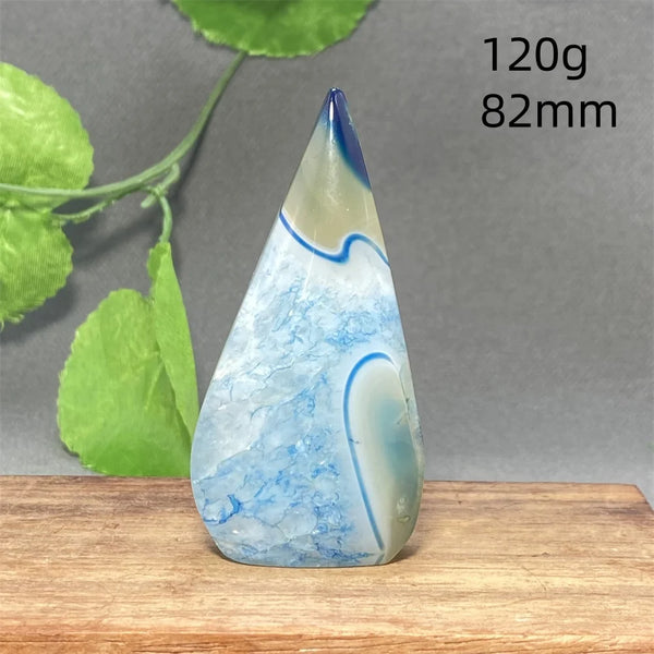 Blue Striped Agate Torch-ToShay.org