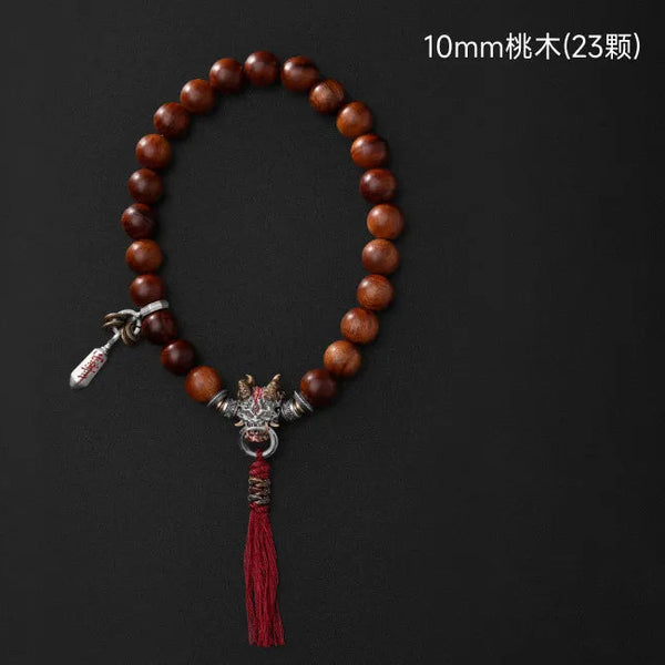 Brown Peach Wood Bracelet-ToShay.org