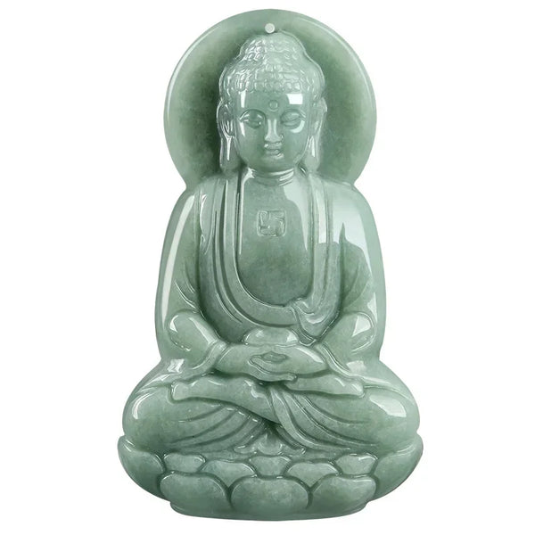 Green Jade Buddha Pendant-ToShay.org