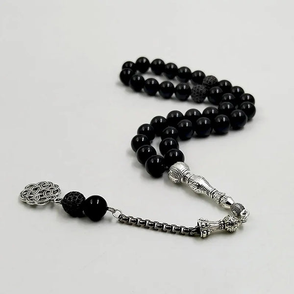Black Agate Prayer Beads-ToShay.org