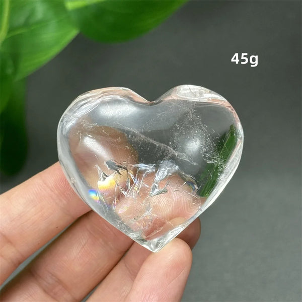 Clear Crystal Heart-ToShay.org