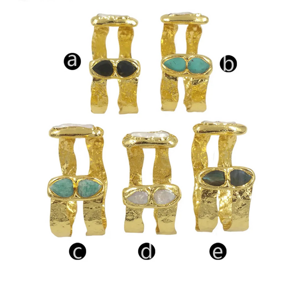 Gold Cuff Bangle-ToShay.org
