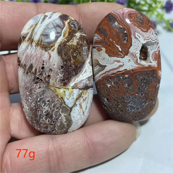 Red Agate Palm Stone-ToShay.org
