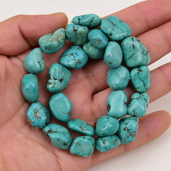 Blue Turquoise Nugget Beads-ToShay.org
