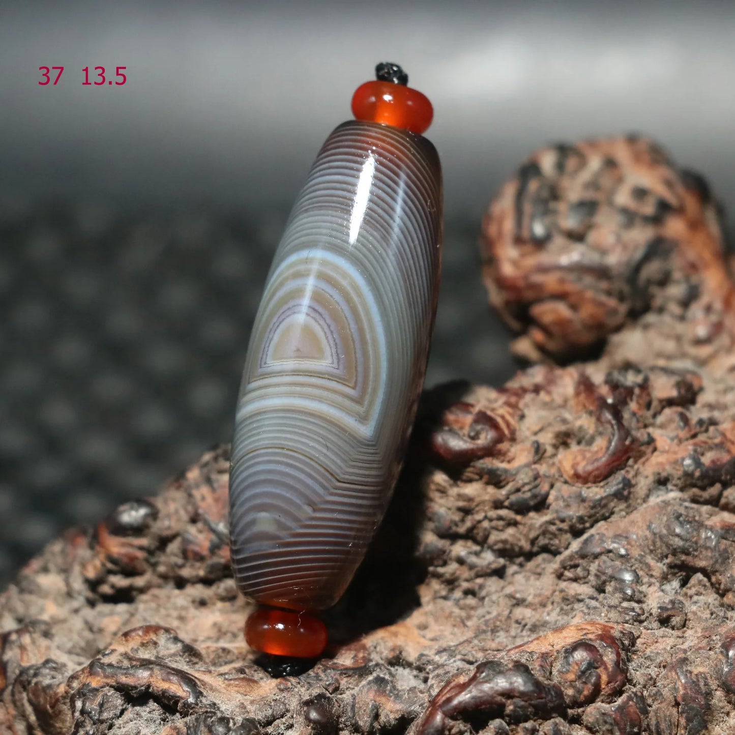 Tibetan Agate Dzi Bead-ToShay.org