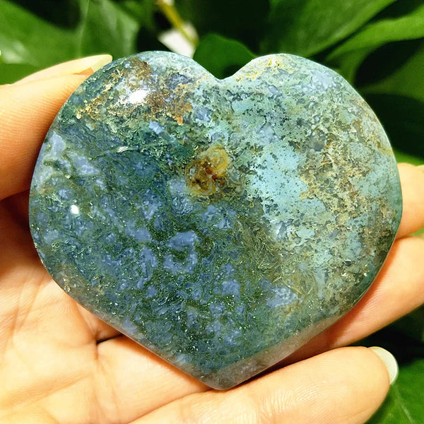 Green Moss Agate Heart-ToShay.org
