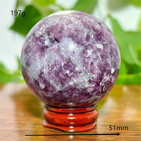 Purple Lepidolite Ball-ToShay.org