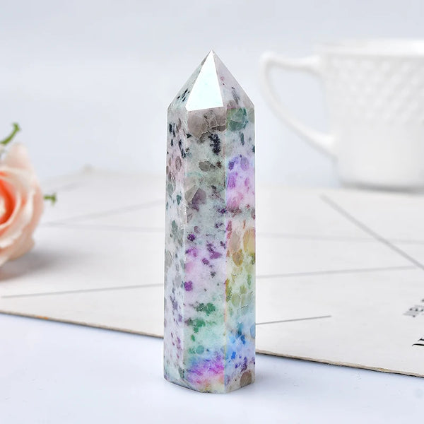 White Aura Kiwi Jasper Point-ToShay.org