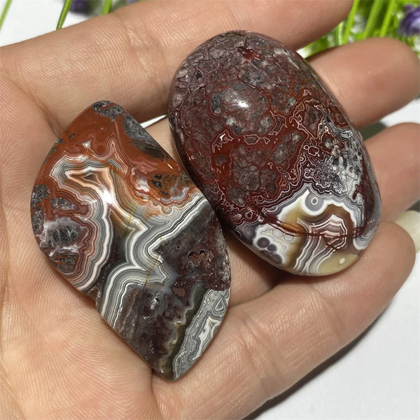 Red Agate Palm Stone-ToShay.org