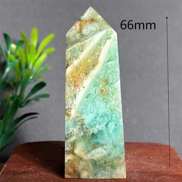 Green Jade Crystal Tower-ToShay.org