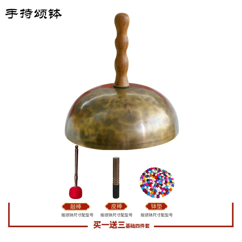 Copper Handle Singing Bowl-ToShay.org