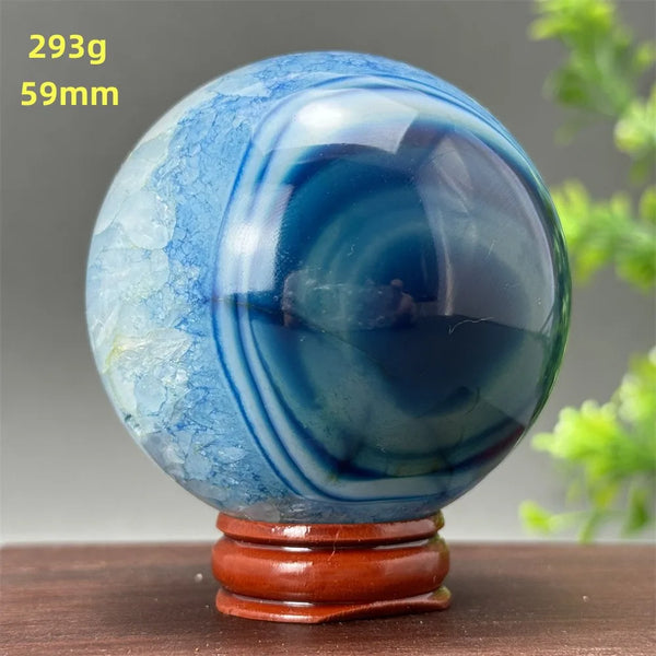 Blue Agate Ball-ToShay.org