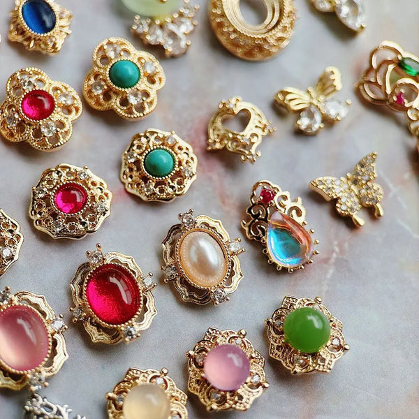 Mixed Gold Crystal Charms-ToShay.org