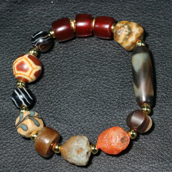 Tibetan Agate Dzi Bead-ToShay.org