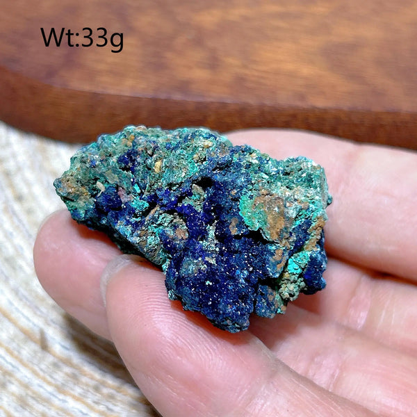 Blue Chrysocolla with Azurite Stone-ToShay.org