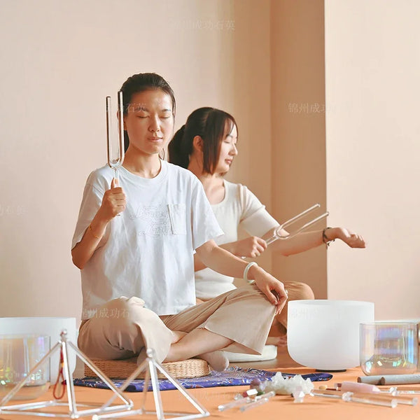 Clear Crystal Tuning Forks-ToShay.org