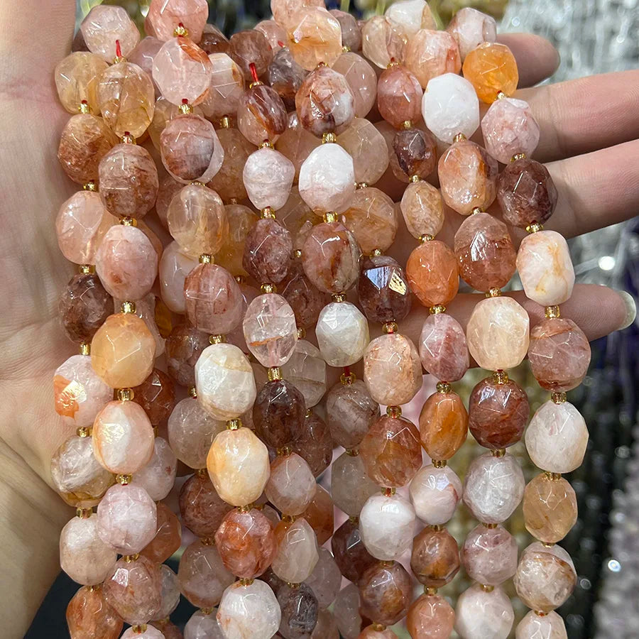 Red Gum Flower Crystal Beads-ToShay.org
