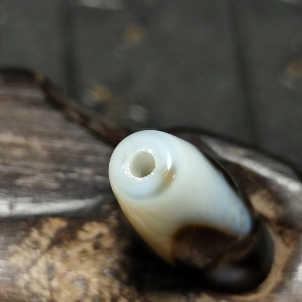 Black White Agate DZI Beads-ToShay.org