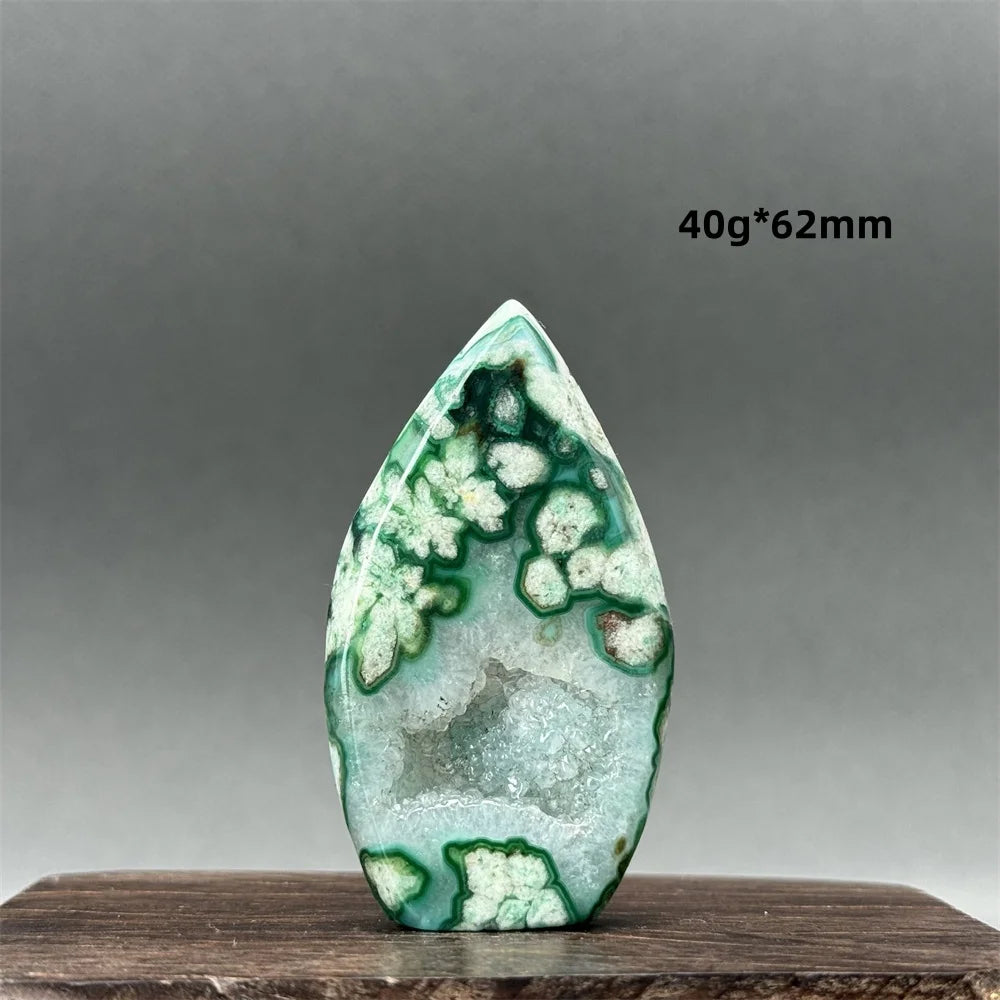 Green Cherry Blossom Agate-ToShay.org