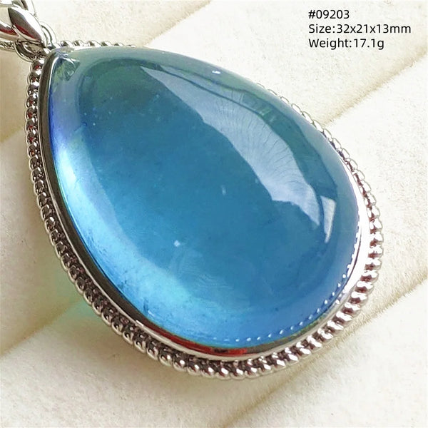 Blue Aquamarine Pendant-ToShay.org