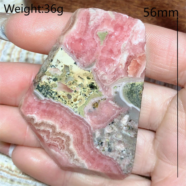 Pink Rhodochrosite Slab-ToShay.org