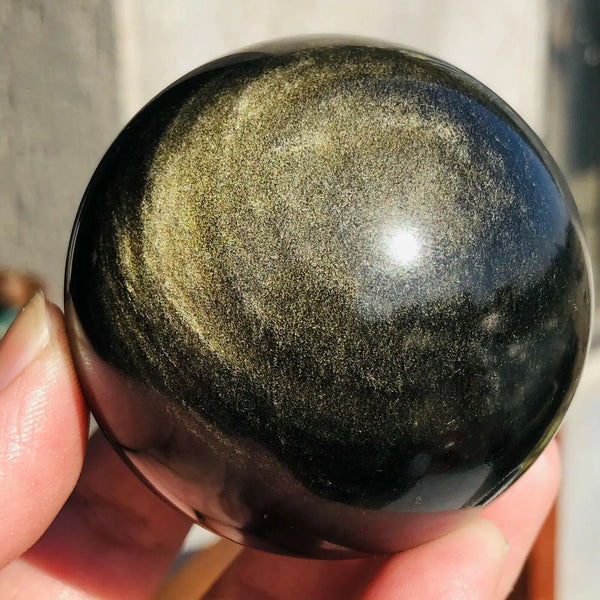 Gold Obsidian Ball-ToShay.org