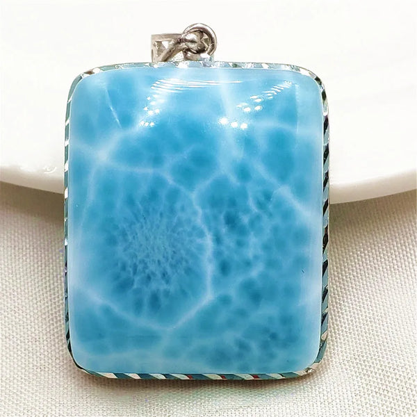 Blue Larimar Pendant-ToShay.org