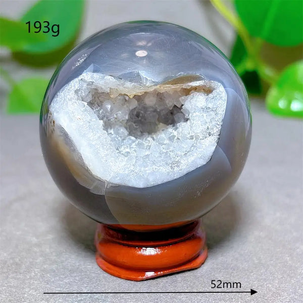 Grey Agate Cluster Ball-ToShay.org