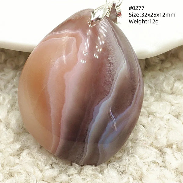 Grey Lace Agate Pendant-ToShay.org