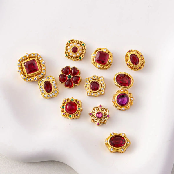 Gold Ruby Beads-ToShay.org