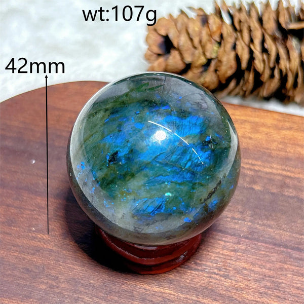 Blue Flash Labradorite Ball-ToShay.org