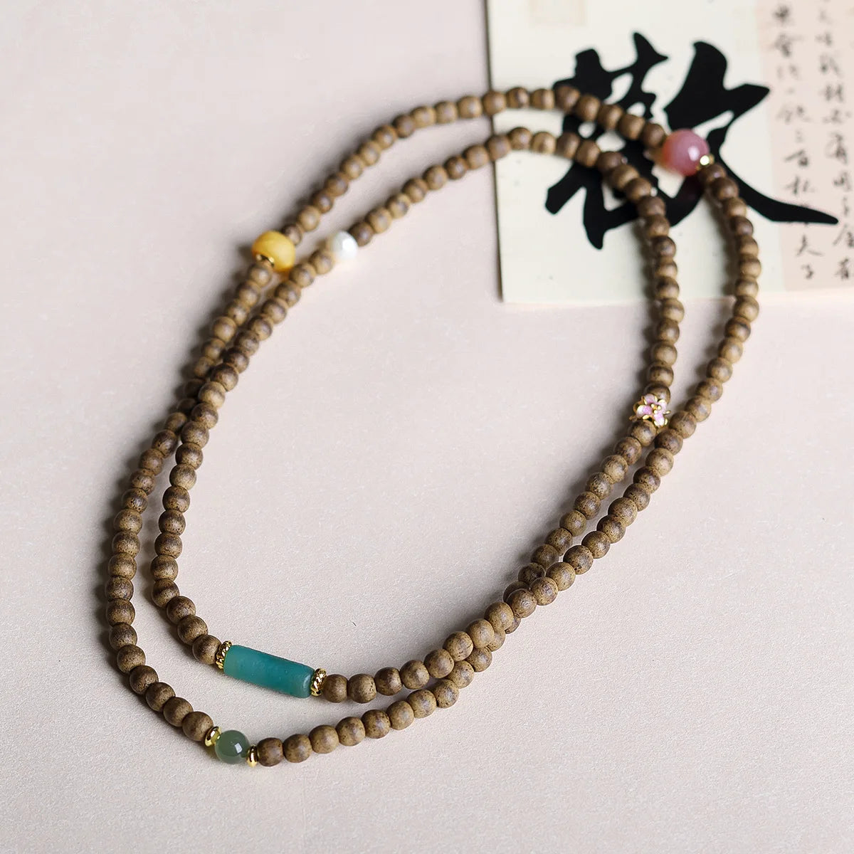 Wood Agarwood Wrap Bracelet-ToShay.org