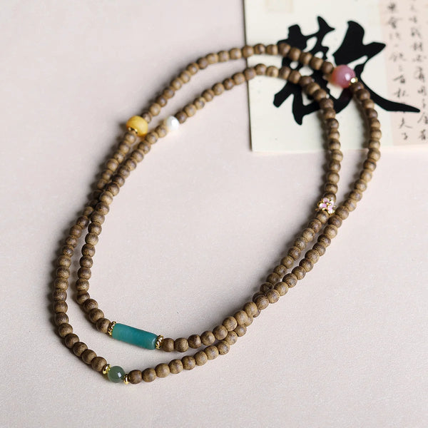 Wood Agarwood Wrap Bracelet-ToShay.org