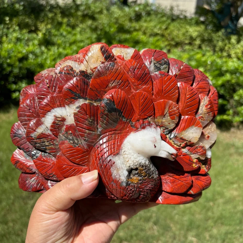 Red Jasper Peacock-ToShay.org