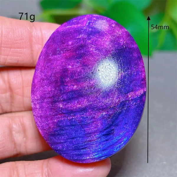 Violet Moonstone Palm Stone-ToShay.org