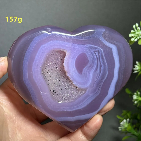 Pink Agate Geode Heart-ToShay.org