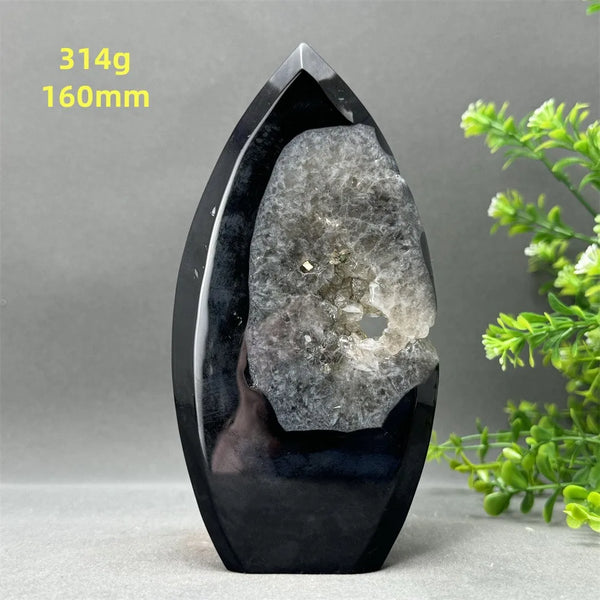 Black Onyx Geode Torch-ToShay.org