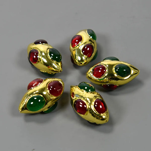 Gold Bezel Beads-ToShay.org