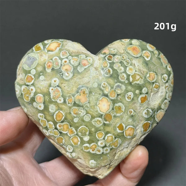 Green Rainforest Jasper Heart-ToShay.org