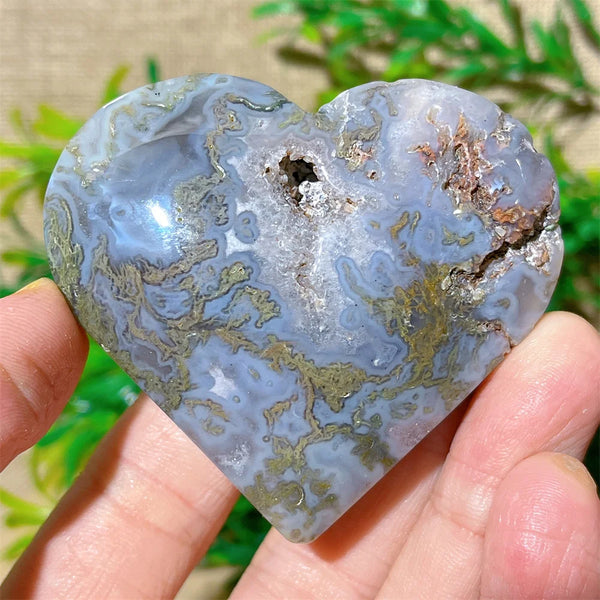 Green Moss Agate Heart-ToShay.org