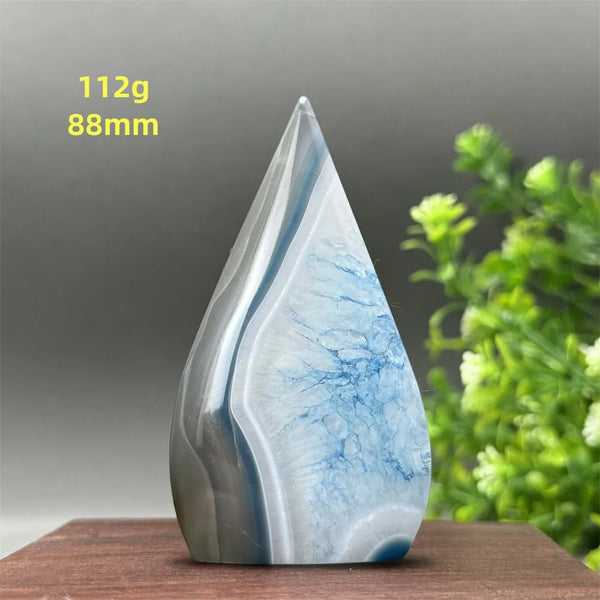 Blue Agate Torch-ToShay.org