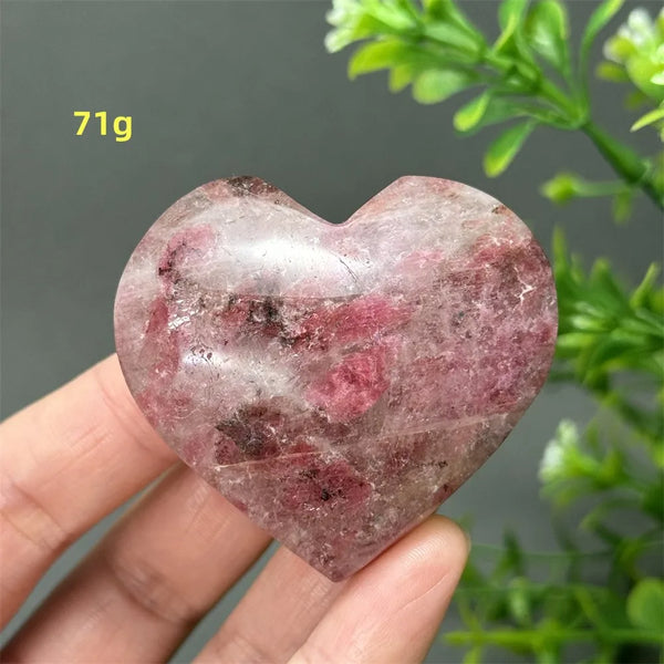 Pink Rose Rhodochrosite Heart-ToShay.org