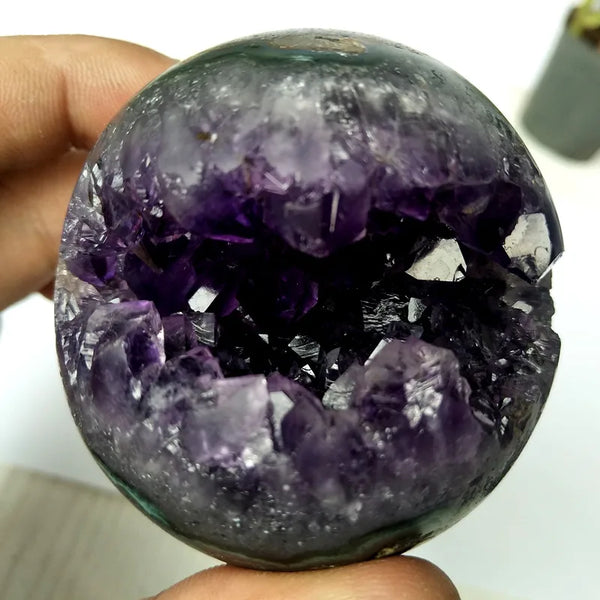 Purple Amethyst Geode Ball-ToShay.org