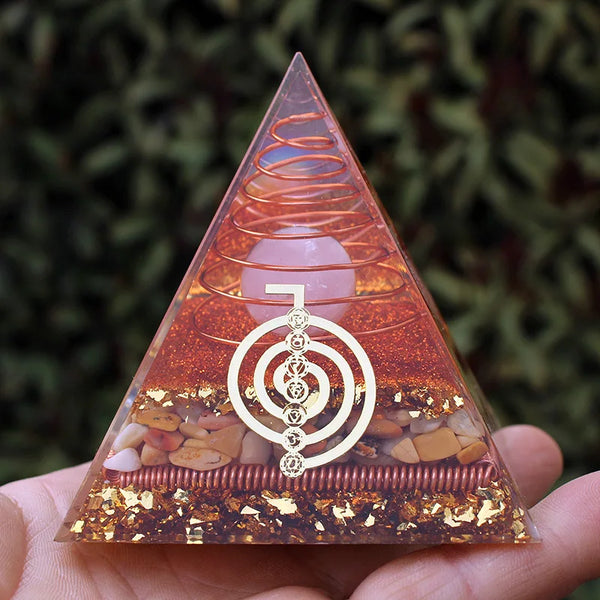 Energy Orgonite Pink Pyramid-ToShay.org